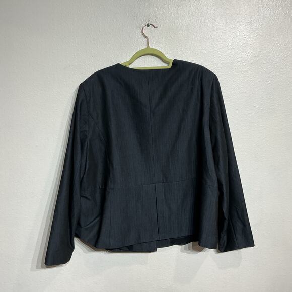 Calvin Klein Charcoal Gray Blazer Sz 22W - Picture 2 of 9